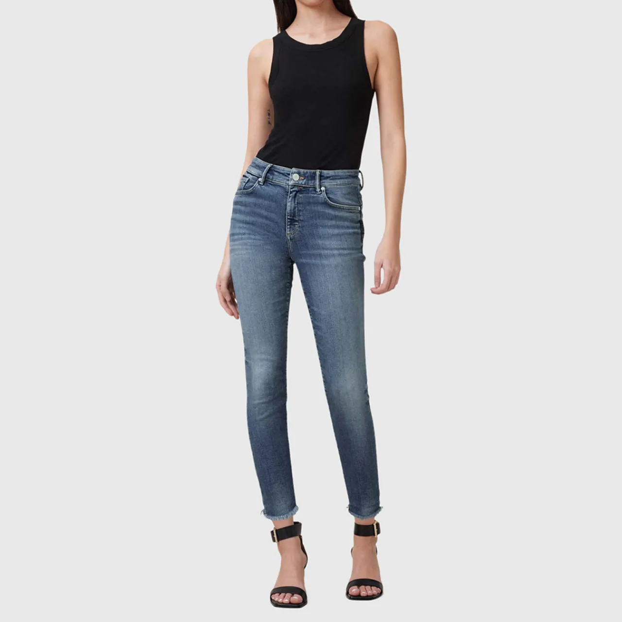 Miller Push Up Mid-Rise Skinny Jeans Women Denim