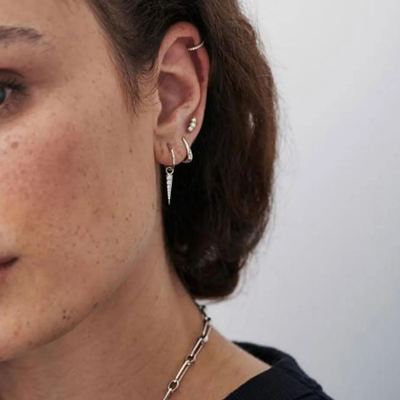 New Mini Pavé Dagger Earrings Women Earrings