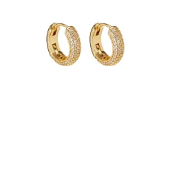 Mini Pavé Huggie Earrings Women Earrings