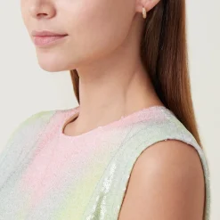 Mini Pavé Huggie Earrings Women Earrings