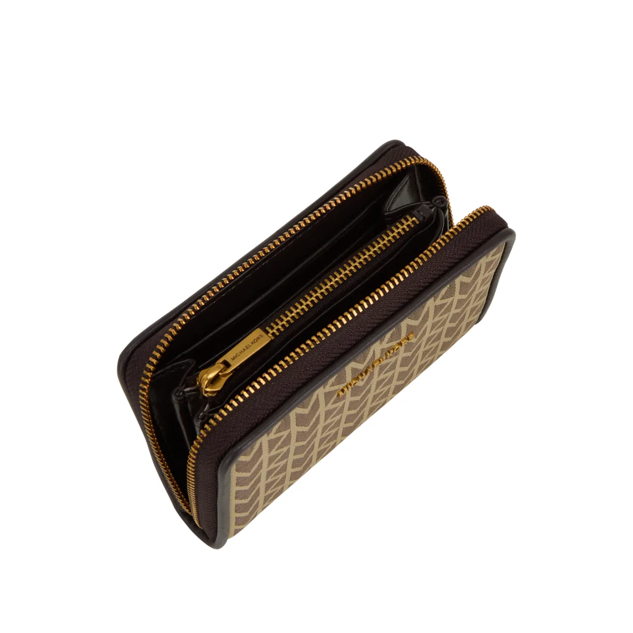 Online MK Logo Zip Around Wallet Women Wallets