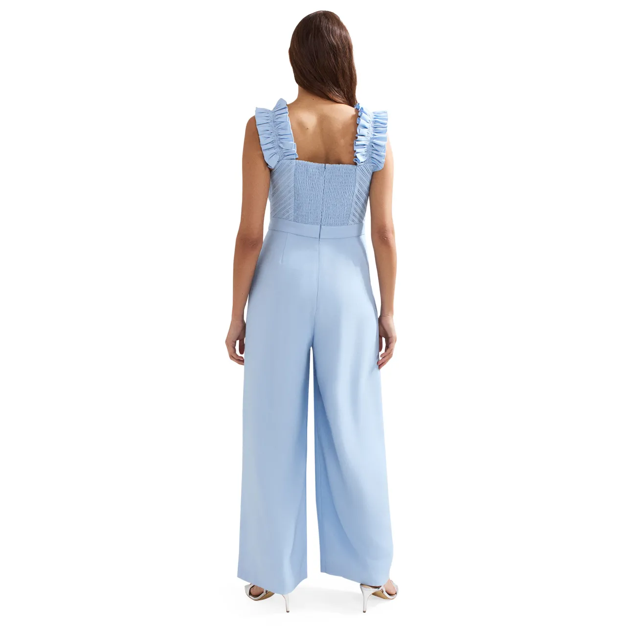 Best Moira Ruffle Wide Leg Jumpsuit Women Jumpsuits