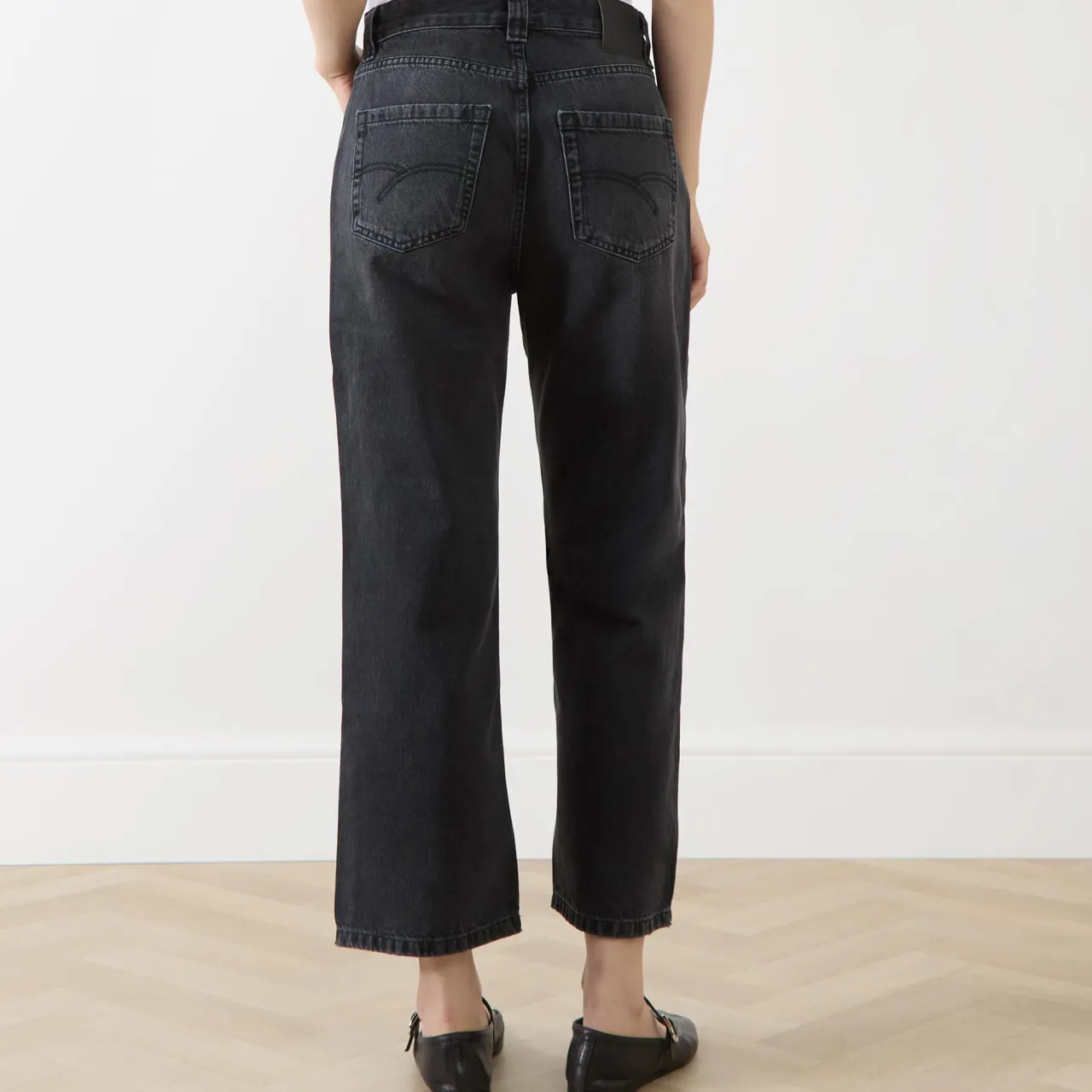 Outlet Mom Straight Leg Cropped Jeans Women Denim