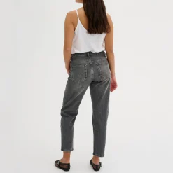 Discount Mommy 139 High-Rise Tapered-Leg Jeans Women Denim
