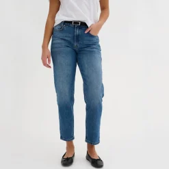 Mommy 139 High-Rise Tapered-Leg Jeans Women Denim