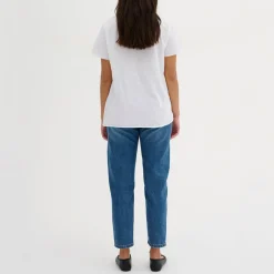 Mommy 139 High-Rise Tapered-Leg Jeans Women Denim
