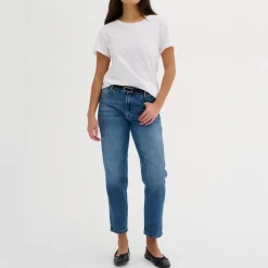 Mommy 139 High-Rise Tapered-Leg Jeans Women Denim