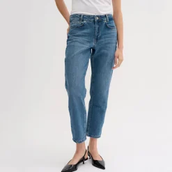 Mommy 139 High-Rise Tapered-Leg Jeans Women Denim