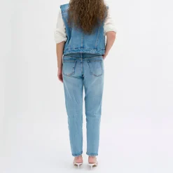 Mommy Mid-Rise Straight Leg Jeans Women Denim