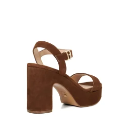 New Monotone Platform Block Heels Women Heels