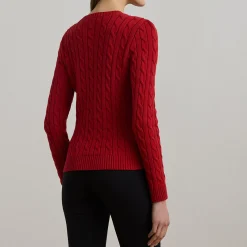 Montiva Cable Knit Logo Sweater Women Sweaters & Cardigans