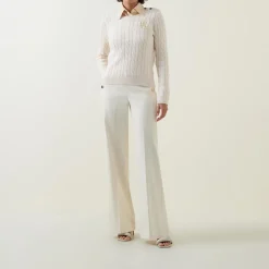 Discount Montiva Logo Cable-Knit Sweater Women Sweaters & Cardigans
