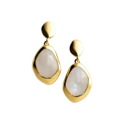 Best Moonstone Large Stepping Stone Earrings Women Earrings