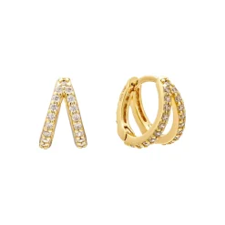 Outlet Mosaic Huggie Earrings Women Earrings