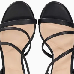 Hot Movement Asymmetric Leather Kitten Heels Women Heels