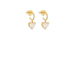 New My Love Heart Huggie Earrings Women Earrings