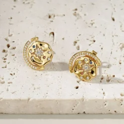 Hot My Sun, Moon & Stars Stud Earrings Women Earrings