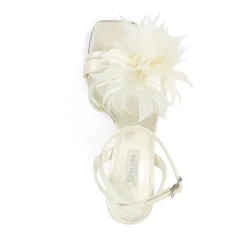 Discount Mylove Feather-Trim Heeled Sandals Women Heels