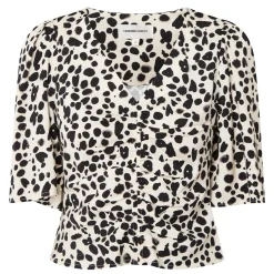 Hot Myrte Leopard Blouse Women Tops