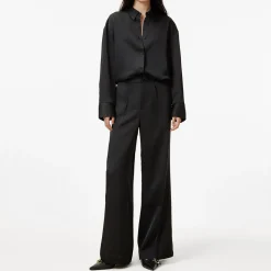 Sale Myrtle Mid-Rise Wide-Leg Trousers Women Trousers & Shorts