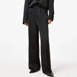 Sale Myrtle Mid-Rise Wide-Leg Trousers Women Trousers & Shorts