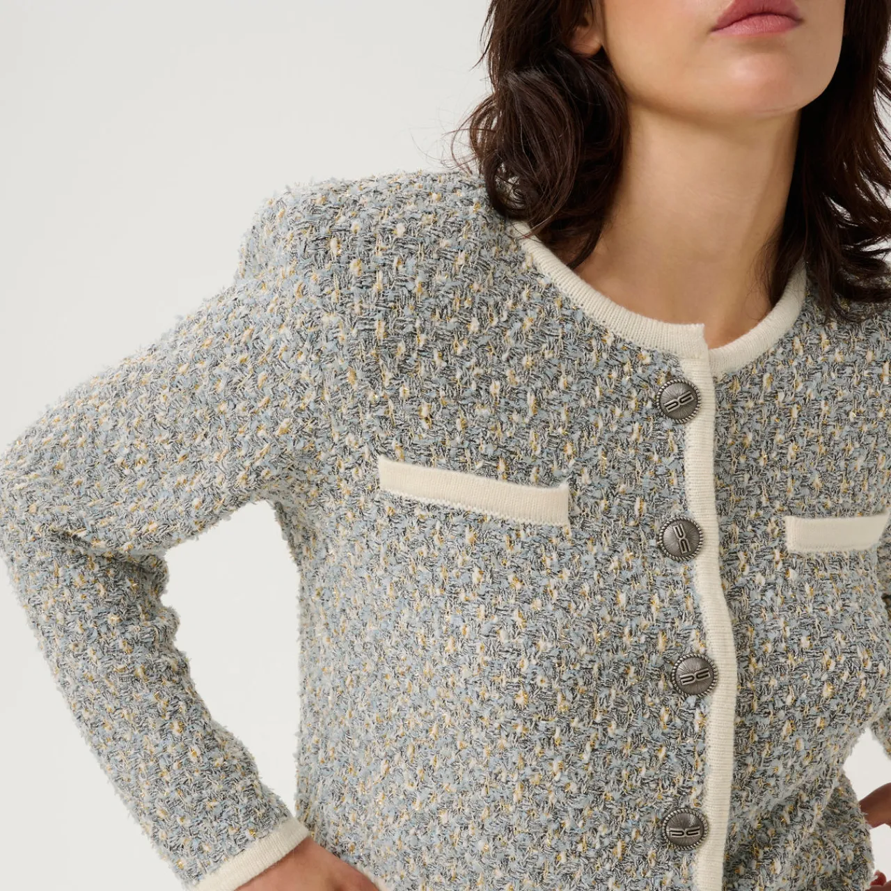 Online Nalin Tweed Cardigan Women Sweaters & Cardigans