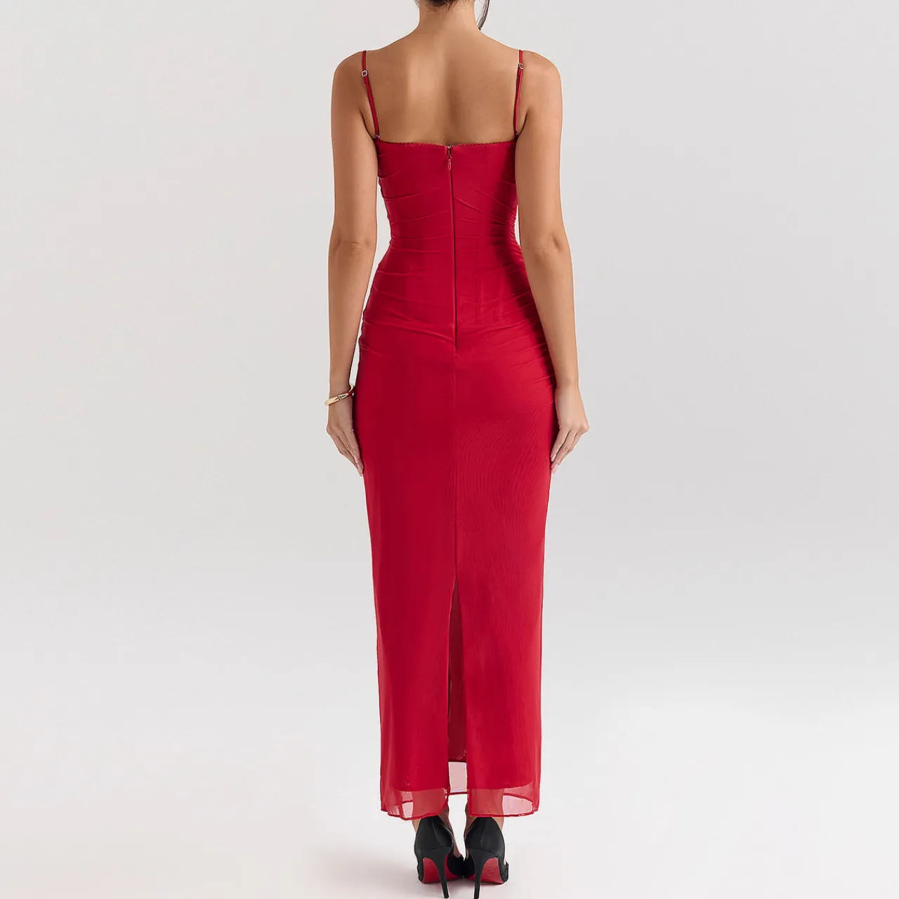 Nalini Mesh Corset Dress Women Dresses