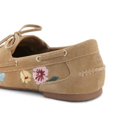 Hot Nani Floral Embroidered Suede Loafers Women Loafers