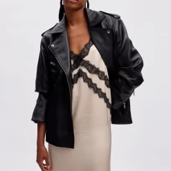 Hot Naomi Leather Jacket Women Coats & Jackets