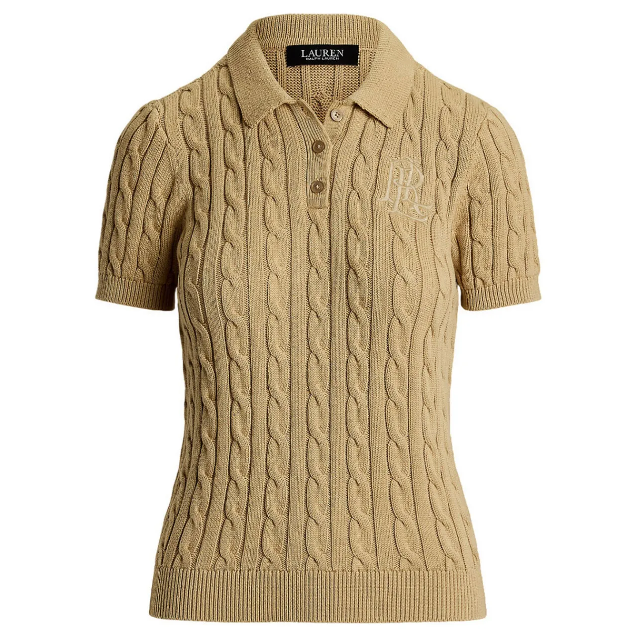 Hot Natrissa Cable Knit Polo Shirt Women Tops