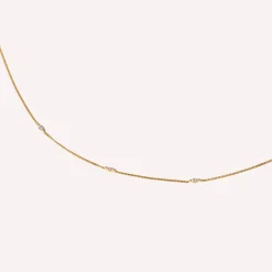 Sale Navette 18k Gold-Plated Necklace Women Necklaces