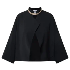 Neck Belt Draped Cover-Up Women Coats & Jackets
