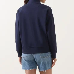 New New Haven Half-Zip Logo Sweatshirt Women Coats & Jackets