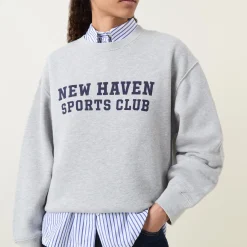 New Haven Logo Sweatshirt Women Coats & Jackets