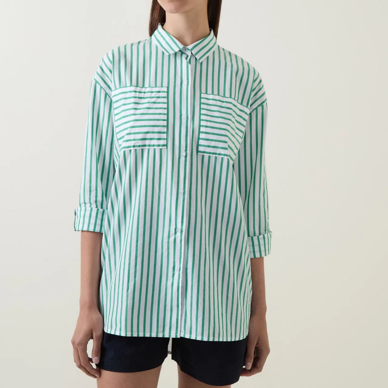Nicola Striped Casual Shirt Women Tops