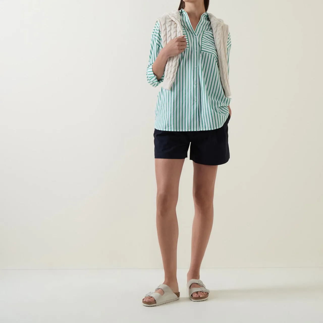 Nicola Striped Casual Shirt Women Tops