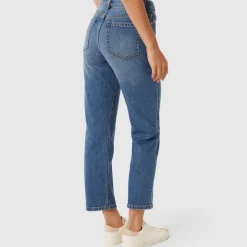 Clearance Niki Mid-Rise Straight-Leg Jeans Women Denim