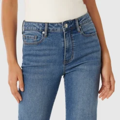Clearance Niki Mid-Rise Straight-Leg Jeans Women Denim
