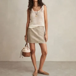 Discount Nikita Linen Whipstitch Mini Skirt Women Skirts