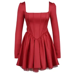 Nina Bow Mini Dress Women Dresses