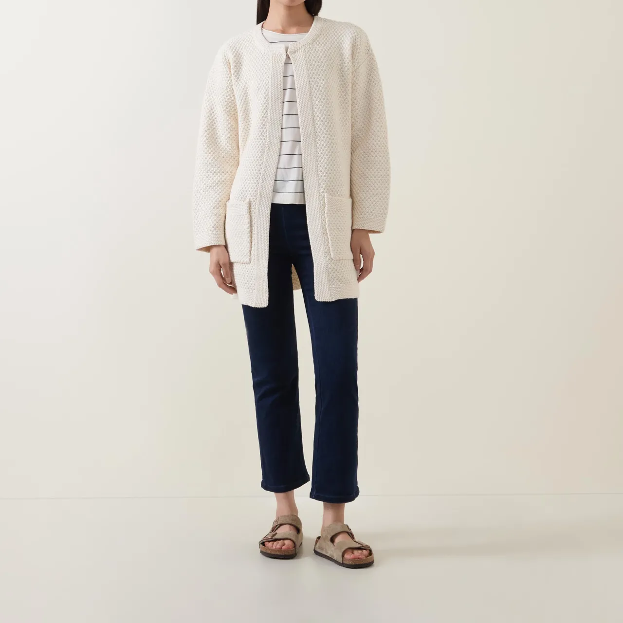 Sale Niya Open Front Textured Cardigan Women Sweaters & Cardigans