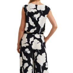 Clearance Noelle Floral Draped Top Women Tops