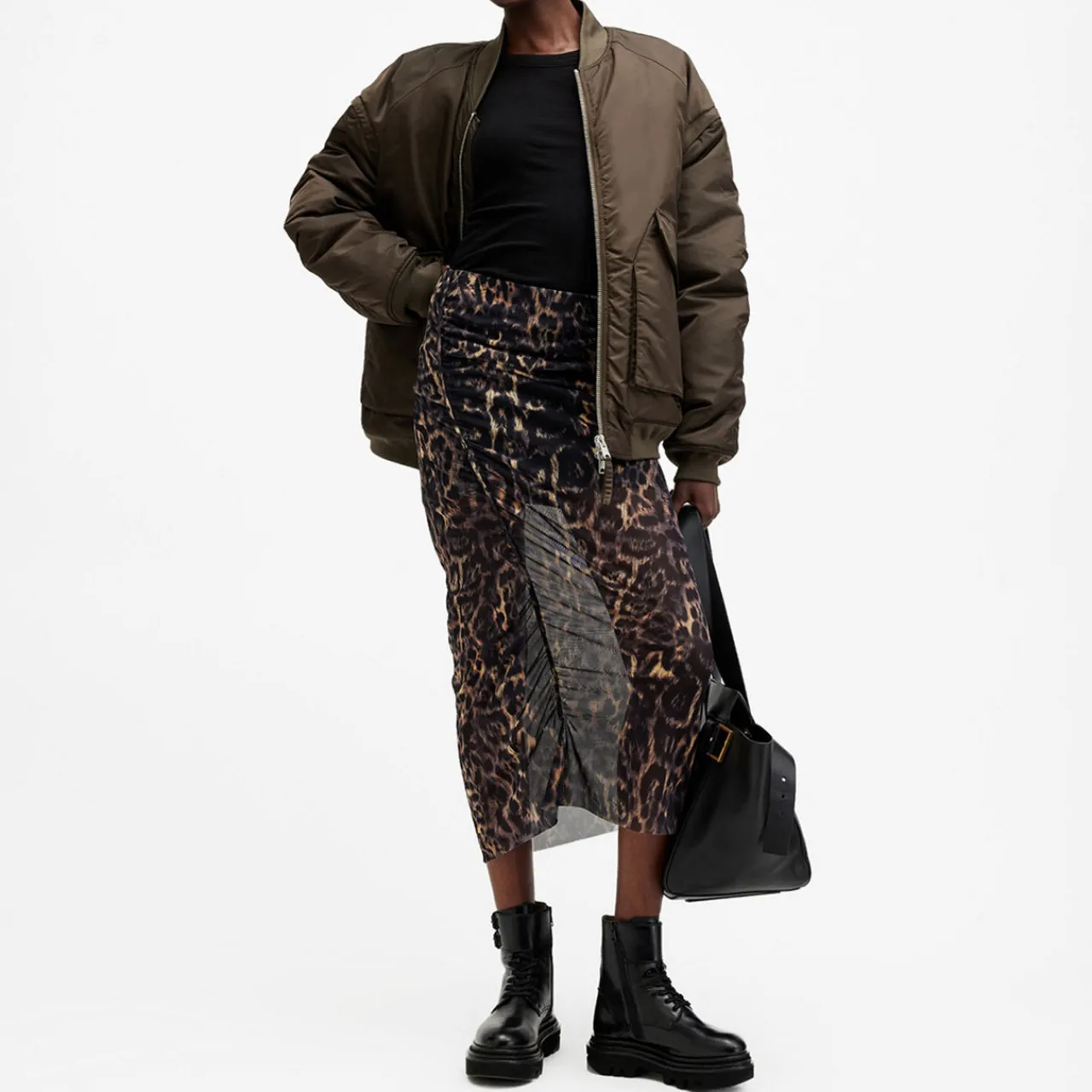 Discount Nora Leopard Skirt Women Skirts