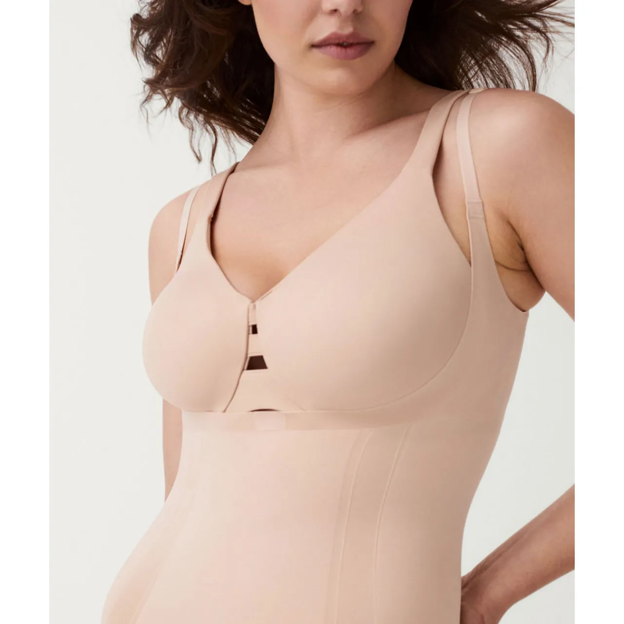 Best OnCore Firm Control Open-Bust Brief Bodysuit Women Shapewear