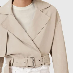 Discount Ophelia Suede Trench Jacket Women Coats & Jackets