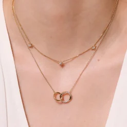 Online Orbit 18k Gold-Plated Chain Necklace Women Necklaces