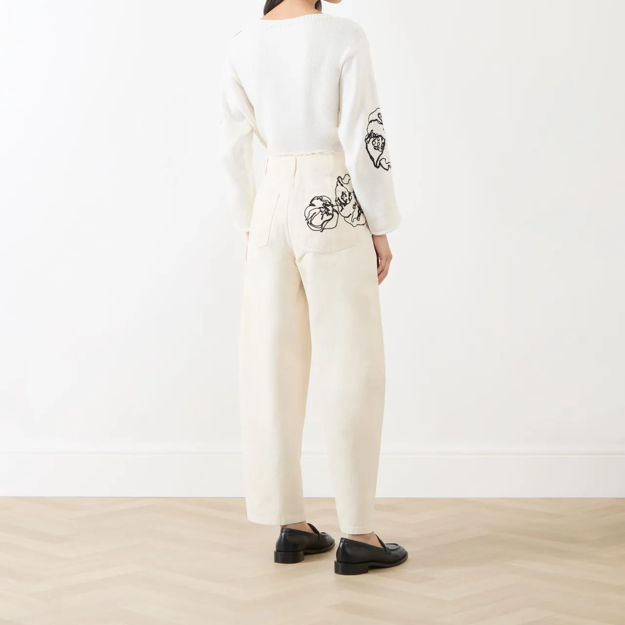 Best Orense Floral Embroidered Jeans Women Denim
