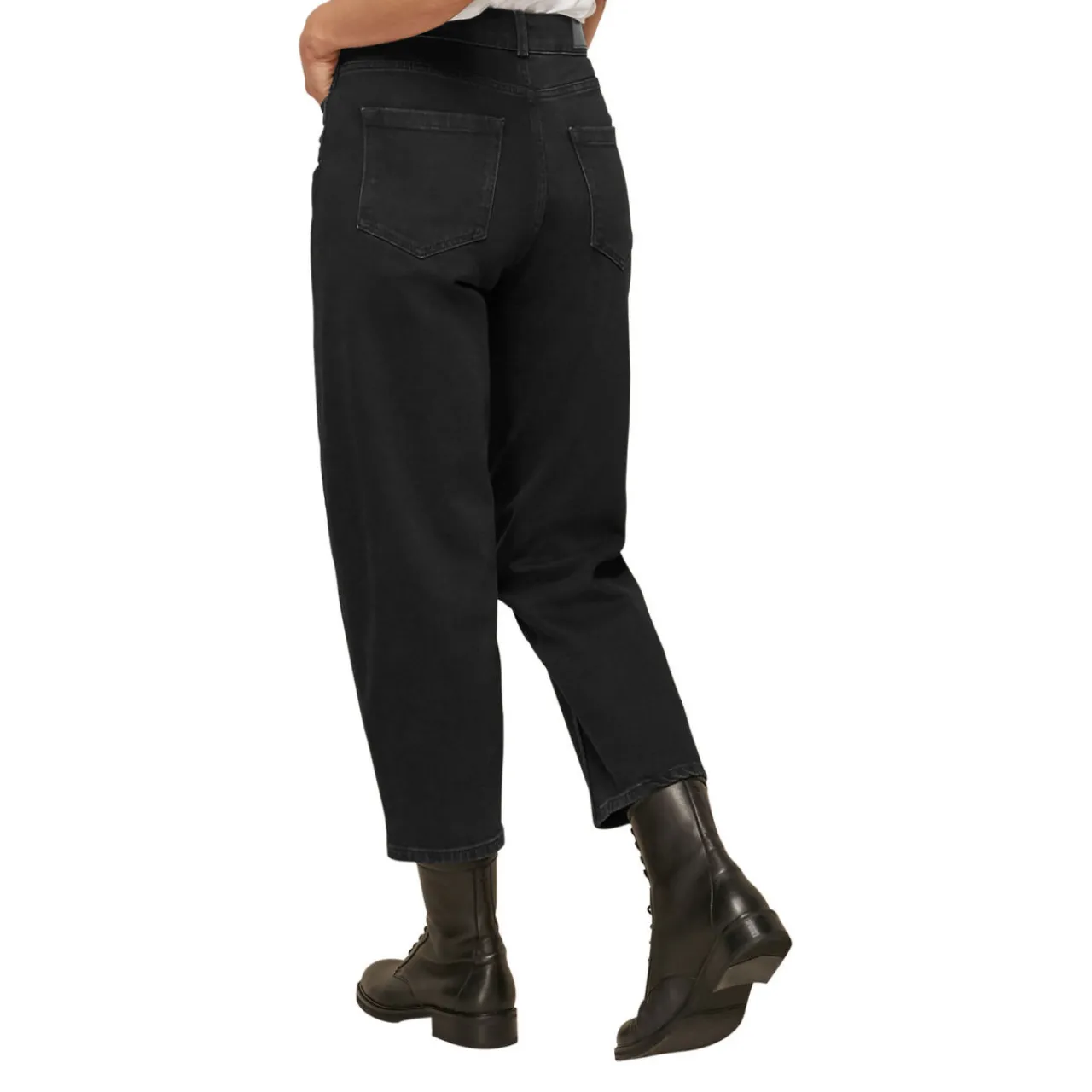 Clearance Organic High Waist Barrel Jean Women Denim