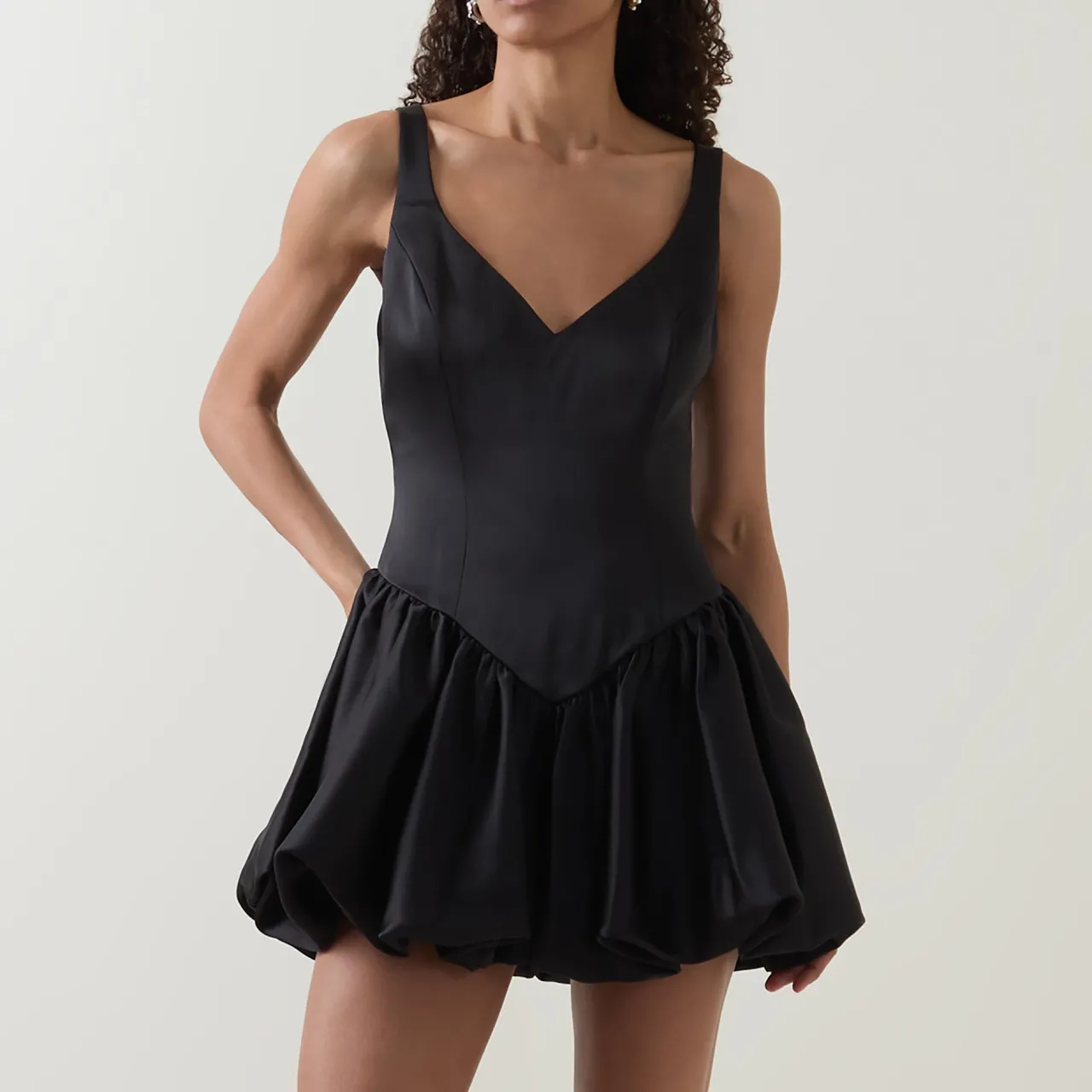 Discount Oria Bubble Hem Mini Dress Women Dresses