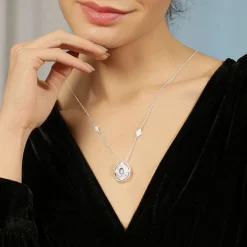 Clearance Ornate Stone Pendant Necklace Women Necklaces